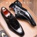 British Style Business Formal Leather For Men Low-top Pointed Buckle Monk Groom Wedding European And American Fashion_vogvips.com