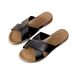 ShoeVault Cross Round Open Toe Casual Fashion Women's Shoes Factory Wholesale Dropshipping Slide Sandals_vogvips.com