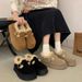 Thick-Soled Snow Boots For Women 2025 New Niche Winter Women's With Fleece Lining, Thickened Fur, Warm -Style_vogvips.com