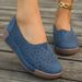 2025 New Casual Flat Bottomed Hollow Hole For Women With Round Heads, One Foot Stepping Loafers, Lazy Single Shoes_vogvips.com