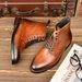 European Warm Series Autumn Winter New Handmade Color-Washed Martin Top Layer Soft Cowhide High-Top Casual Men's Leather Boots_vogvips.com