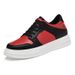 Breathable Invisible Inner Height Increase Men's Shoes Soft Baseplate Shoes Men's Casual Breathable Small Black And White Red Shoes_vogvips.com