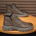 European Warm Series New Men's Martin High Top Fashion Waterproof Big Toe Short Height Increasing Work Boots For Men_vogvips.com