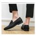 European Style's Loafers, Trendy And Fashionable Woven Casual Leather Shoes, Breathable Soft-soled Slip-on Shoes For_vogvips.com
