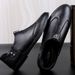 First Layer Men's Casual Single Shoes Overfitting Loafers Low Heel Casual Men's Shoes Casual Leather Shoes_vogvips.com
