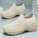 Women's Casual Shoes Women's Shoes One-pedal Lazy Shoes Flying Woven Breathable Mesh Shoes Soft-soled Women's Single Shoes_vogvips.com
