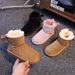 Winter New Children's Snow Boots Boys Girls Genuine Leather Warm Non-Slip Fashion Cowhide Shoes For Toddlers And Kids_vogvips.com