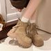 Super Popular Melad Martin For Women 2025 Autumn New Thick-Soled Height-Increasing Versatile Yellow Lace-Up Short Boots_vogvips.com
