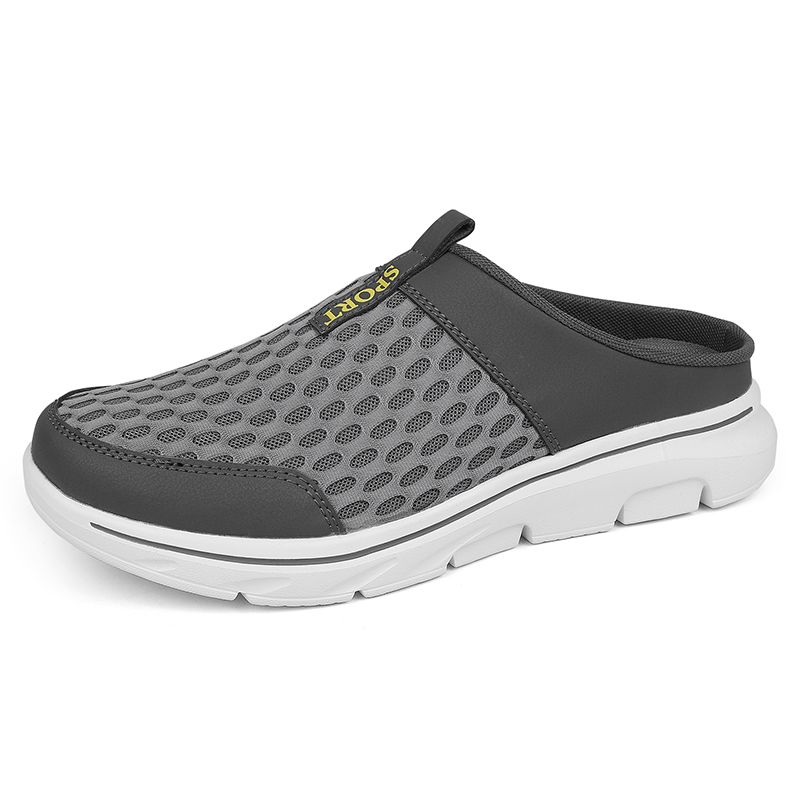 Loafer Slippers Fashion Breathable Home Male Thick Bottom Slides Walking Shoes For Men Plus Size 47 Sneakers_vogvips.com