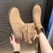 Women's Fashion Denim Boots, New 2025 Autumn Style, Height-Increasing, Casual, Non-Slip, Petite Short Boots_vogvips.com