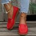 New Doudou For Women In The Summer Of 2026, Round Headed Flat Bottomed Simple Casual Mom Shoes_vogvips.com