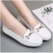 Spring And Autumn Genuine Leather Flat Casual Slip-on Loafers, Soft-soled Versatile Mom Shoes, Lightweight Women's_vogvips.com