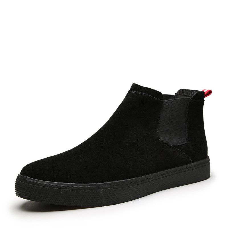 European Warm Series Winter Martin For Men With Fleece Lining, Korean Style High-Top Shoes, Warm British Short Boots_vogvips.com