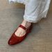 Fairy Style Soft Leather Ballet For Women 2024 Autumn New Loafers Flat Shallow Mouth Single To Match Dresses Mary Jane_vogvips.com