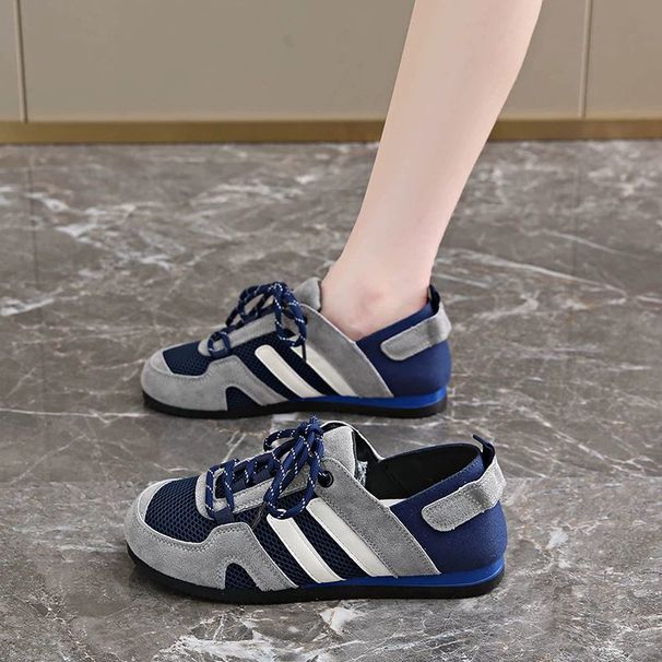 Women's Mesh Breathable 2026 New Summer Retro Flat German Training Shoes Soft-soled Casual Sneakers_vogvips.com
