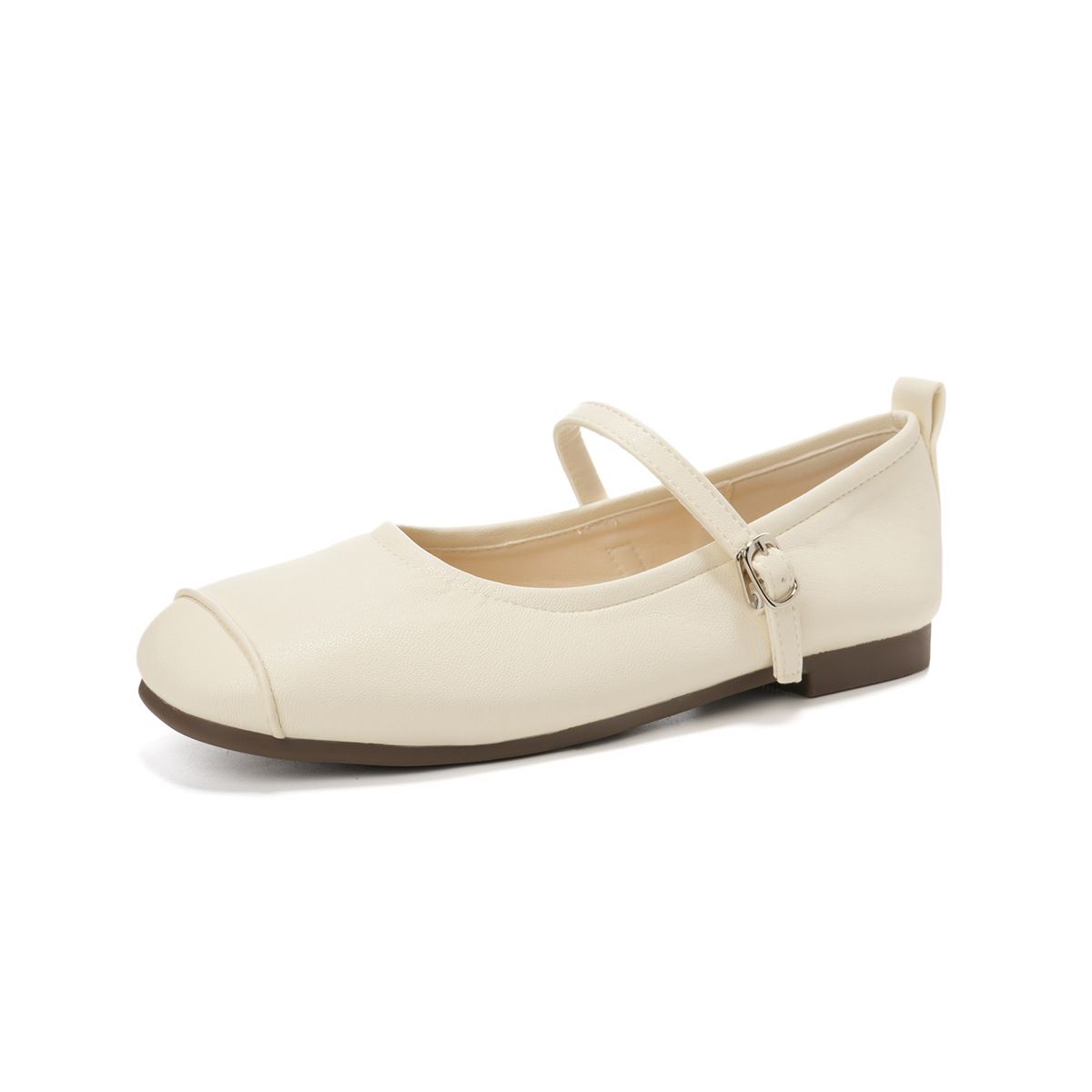 Retro French Single Shoes Women's Flat Ballet Shoes Light Mouth Soft Sole Evening Mary Jane Shoes_vogvips.com