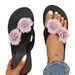 Women’s Shoes Summer New Style Flip Flops To Wear Outside Fashionable Online Celebrity Ladies Sandals Slippers Women Thick Bottom Large Size_vogvips.com