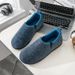 Bebealy Men's Warm Non-Slips Slippers Cozy Casual Indoor Outdoor Flats Slides Plush Bedroom Warm Shoes Male Soft Sole Home Shoes_vogvips.com
