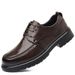 ShoeVault Versatile Business Formal Casual Men's Soft Leather Wedding Derby Shoes In Stock_vogvips.com