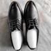Men's Fashion Pointed Toe Lace-Up Dress Shoes With Hidden Wedge Heel For Business Casual & Wedding, Light Luxury Style Trendy Wedding Shoes_vogvips.com