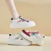 Women Casual White Leather Sneakers Patchwork Shoes Comfortable Outdoor Trainers 456_vogvips.com