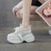 Women's Thick-soled Dad Sneakers 2026 Spring New Casual Fashion Versatile Height-increasing Trendy Sports Shoes For_vogvips.com