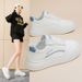 2025 Spring New White Korean Edition Ins Women's Versatile Student Thick Soled Sports Board Casual Shoes Women Sh506_vogvips.com