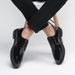 Men's Business Formal British Black Suit Breathable Patent Leather Glossy Pointed Toe Korean Style Single Shoes_vogvips.com