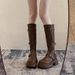 Korean Style Over-the-Knee For Women 2024 Autumn Winter New Height Increasing Slimming Versatile Thick-Soled Petite_vogvips.com