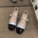 Mary Jane Small Leather Shoes Female Season Fairy Wind Pearl Buckle Flat Beanie Single Shoes Female_vogvips.com