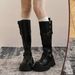 Western Boots, Cowboy Boots, Children's Autumn Xinjiang Travel Boots, Brown Maillard Knight Boots, Thick-soled Martin Boots._vogvips.com