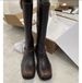 2025 Autumn Winter Vintage Long Thick Heel Belt Buckle High Tube Casual Slimming Over-the-Knee Riding Boots For Women_vogvips.com