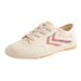 Feiyue Women's Canvas Shoes Korean Style Laser Gradient Color Rainbow Striped Women's Shoes Ret Canvas Shoes 2203_vogvips.com