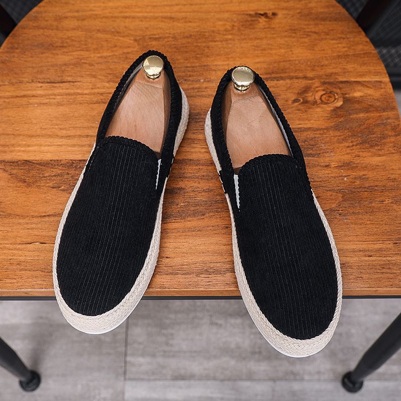 Men's Spring New Old Beijing Cloth Shoes Slip-On Casual National Style Thin Driving Fisherman Shoes_vogvips.com