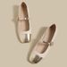 Soft Mary Jane 2025 Summer New Little Style Color Block Flat Single French Retro Shallow Mouth Small Leather_vogvips.com