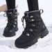 Winter Women's Shoes, Snow Boots With Plush Insulation, Cotton Boots, Thick Boots_vogvips.com