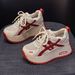 thick-soled Small Forrest Gump Shoes Women's Light Luxury Casual Height-increasing Sports White Shoes_vogvips.com