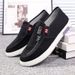 Anti Slip Wear-resistant Cow Tendon Sole: Old Beijing Cloth Men's Board Lightweight Breathable Canvas Shoes, Comfortable_vogvips.com