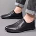 Men's Classic Casual Leather Business Comfortable Slip-On Single Fashion Versatile Shoes_vogvips.com