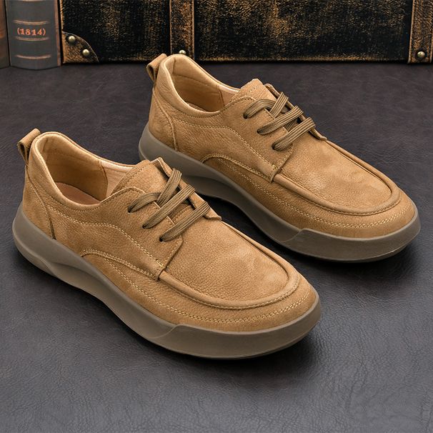 New 2026 Spring Comfortable Soft Soled Breathable Business Commuter Strap Casual Men's Leather Shoes_vogvips.com