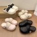2026 Summer Niche Simple Retro Fashion Home Comfortable Slippers Wear Versatile Thick Bottom Bag Head Cool Slippers Women_vogvips.com