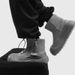 Men's Shoes Winter New Gray Open Smile Snow Boots Men And Women Plus Velvet Thickening Warm Northeast Cotton Boots Couple Shoes_vogvips.com