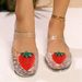 Korean Crystal Jelly Shoes For Women, Closed-toe, Fashionable Summer New Style, Versatile, Thick-soled, Breathable,_vogvips.com