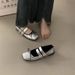 French Style Mary Jane Flats Ballet Spring Autumn Winter Korean Design Sense Dress Shoes For Women_vogvips.com