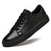 Little White Shoes Flat-soled Soft Top-layer Casual Shoes Men's Shoes Breathable Men's Low-top Board Shoes_vogvips.com