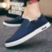 Men’s Shoes Summer Breathable Canvas Men's Shoes Old Beijing Cloth Shoes Men's Casual Shoes Sports Shoes Lazy One Step All Match Trendy Shoes_vogvips.com