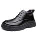 European Warm Series High-top Shoes For Men, Four Seasons Fleece-lined Warm Big Toe Cotton Shoes, Men's British Style Business_vogvips.com