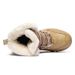 Men's Casual Winter Snow Boots With Thick Fleece Lining, Slip-Resistant Rubber Sole, Side Zipper For Easy Wear, Brown/Black, Sizes 39-46_vogvips.com
