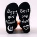 Cotton mid-tube socks couple socks sole letter dot adhesive non-slip floor socks_vogvips.com