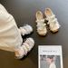 French Ballet Dream Flat Bottom Shallow Mouth Mary Jane Shoes Women's Bow Sweet Empty Temperament Bag Head Sandals_vogvips.com